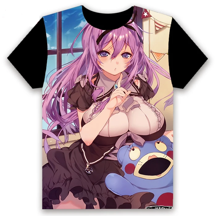 Модная футболка с аниме Senran Kagura Shinovi VS Kayano Ai косплей коротким рукавом унисекс