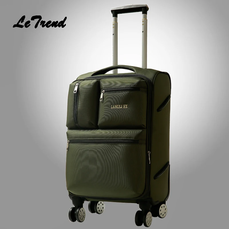 Чемодан на колесиках из ткани Оксфорд 20 дюймов 24 дюйма|suitcase trolley|luggage spinnerrolling luggage |