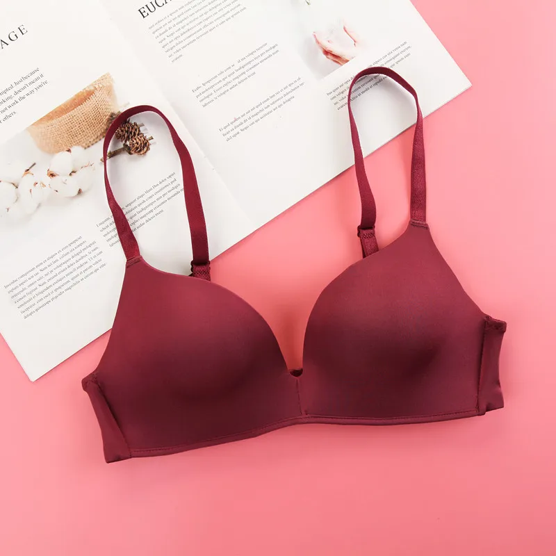 Breathtable Adjustable One-Piece Bras For Women Ladies Wire Free Seamless Push Up Thin Cotton Intimate Female Underwear | Женская одежда