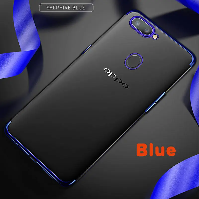 Blue OPPO R15 Pro Чехол OPPO R15Pro задняя крышка роскошный противоударный силиконовый чехол для телефона OPPO R15 Pro R 15 Pro Fundas Coque 6,28 - Цвет: Blue