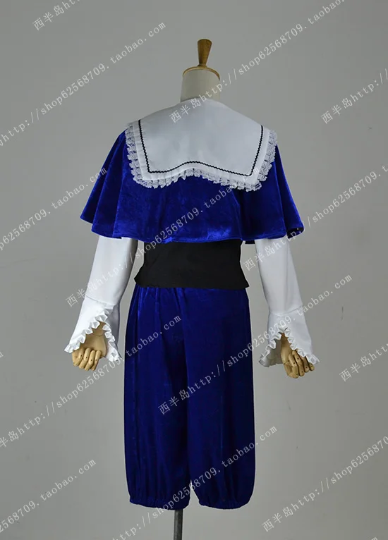 Костюм для косплея Rozen Maiden Souseiseki Lapislazuli Stern из аниме на заказ голубая Униформа с