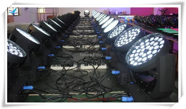 8 шт. с F светильник чехол Zoom 36x10 ватт RGBW Wash Led Moving Head RGBA светильник|led moving|led wash lightwash