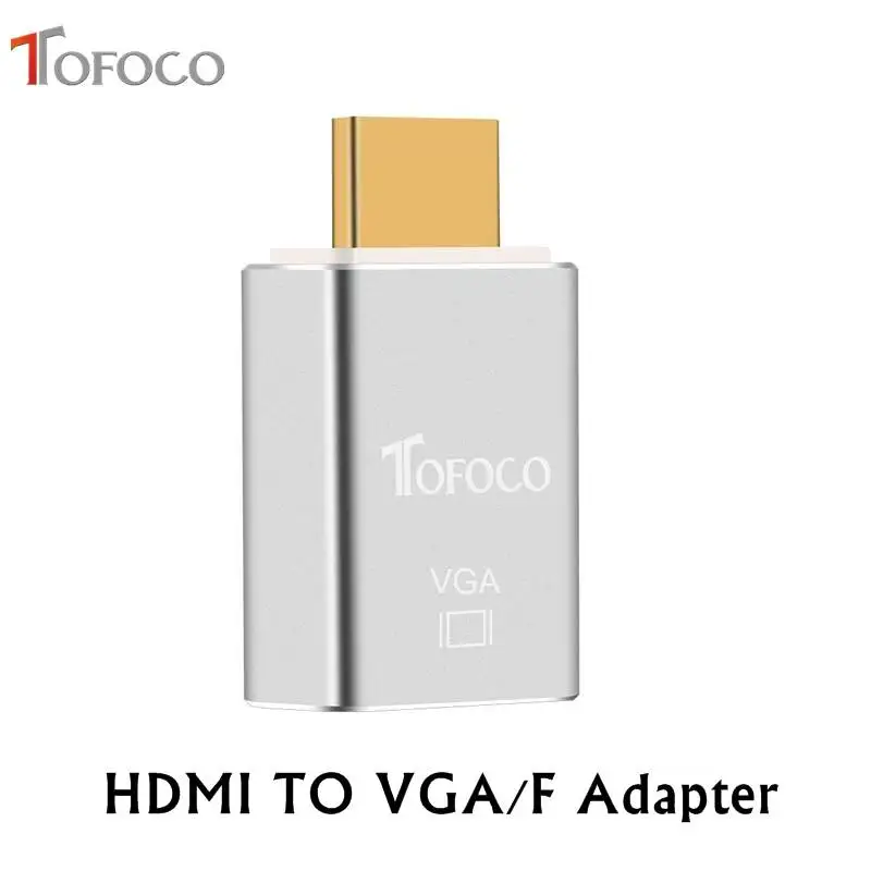 Кабель TOFOCO 3 в 1 с Usb C типа на VGA/F поддержка 4K * 2K переходник HDMI VGA адаптер для Macbook Pro