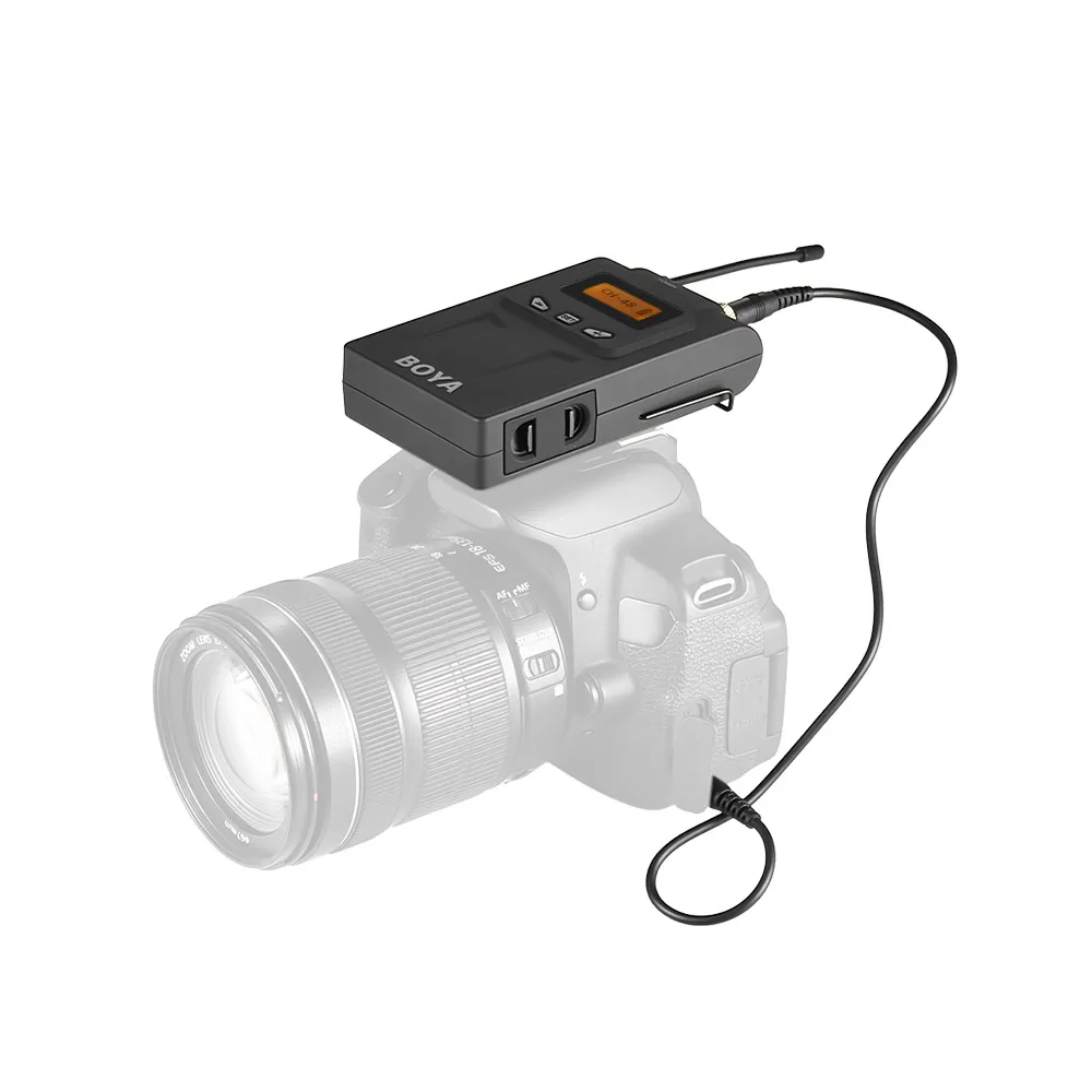 BOYA by-wm6r UHF Беспроводной микрофон Микрофон приемник 576 мГц-599 мГц 48 CHS для eng EFP Canon Nikon