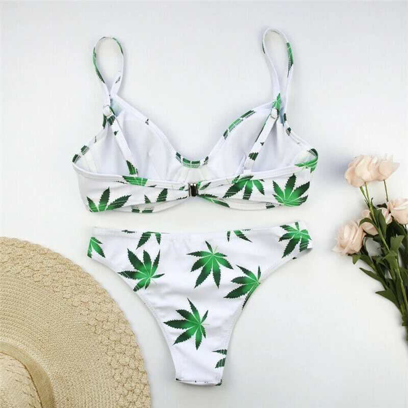 

Women Swimsuit Sexy Push Up Bikinis Floral Mid Waist Swimwear Female 2019 Bathing Suit Women Beachwear Woman Beach Wear Biquini
