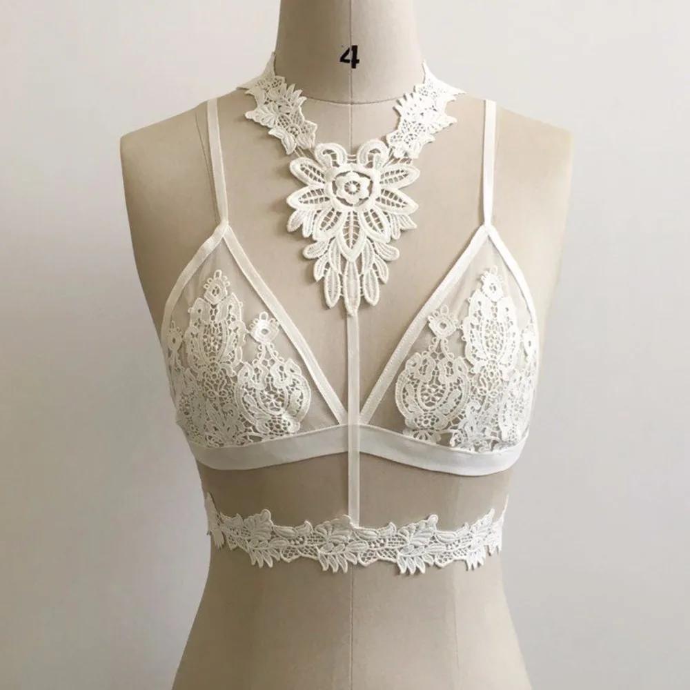 Новинка женский сексуальный кружевной прозрачный бюстгальтер без косточек