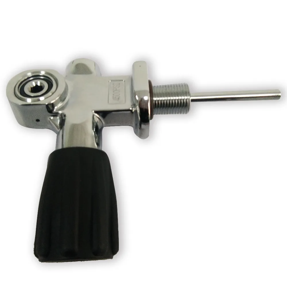 AC951 Дайвинг хомут клапан оборудование HPA 4500PSI Цилиндрическая резьба M18 * 1 5 Прямая
