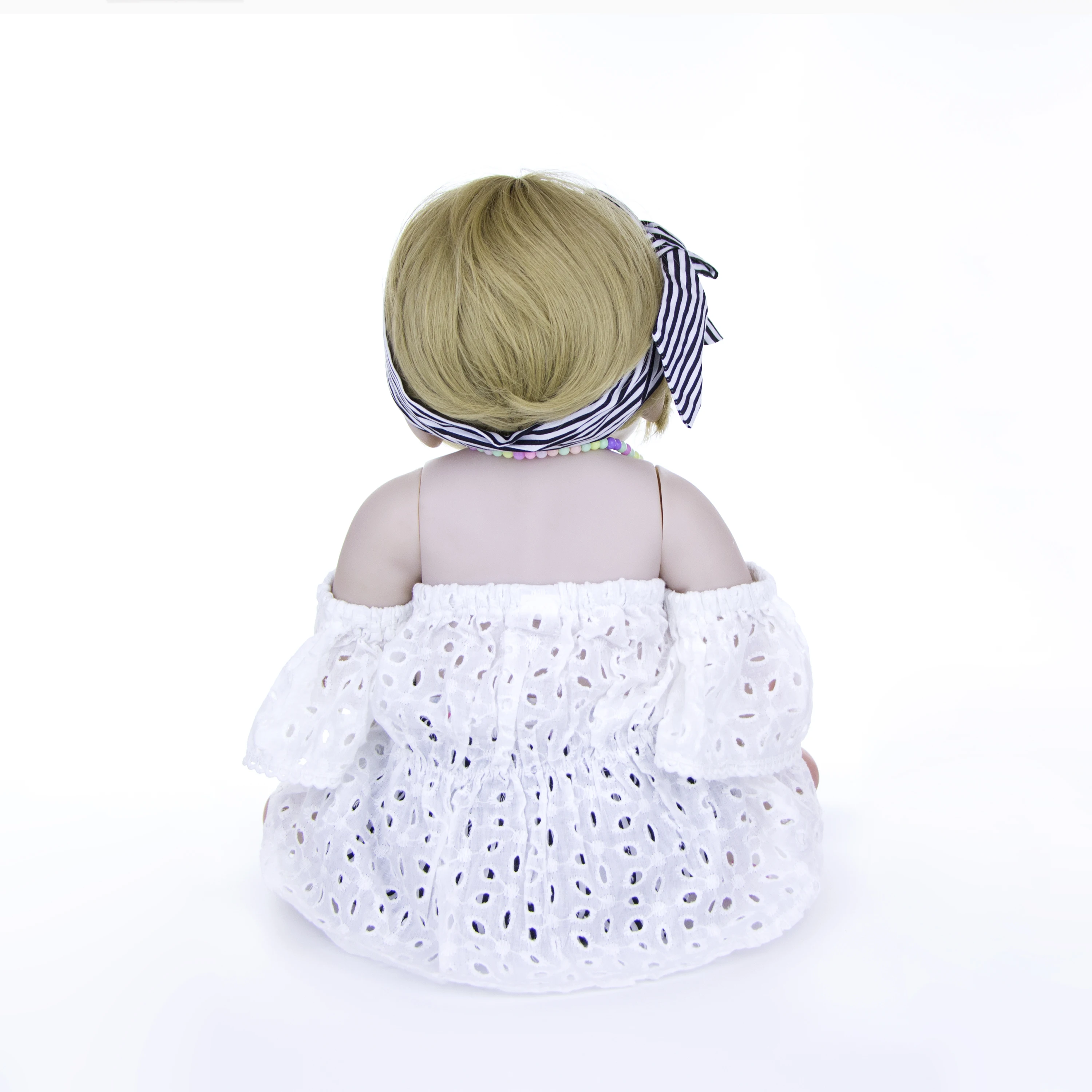 KEIUMI милый 23 дюймов 57 см Reborn baby girl полный силиконовый корпус куклы реалистичные