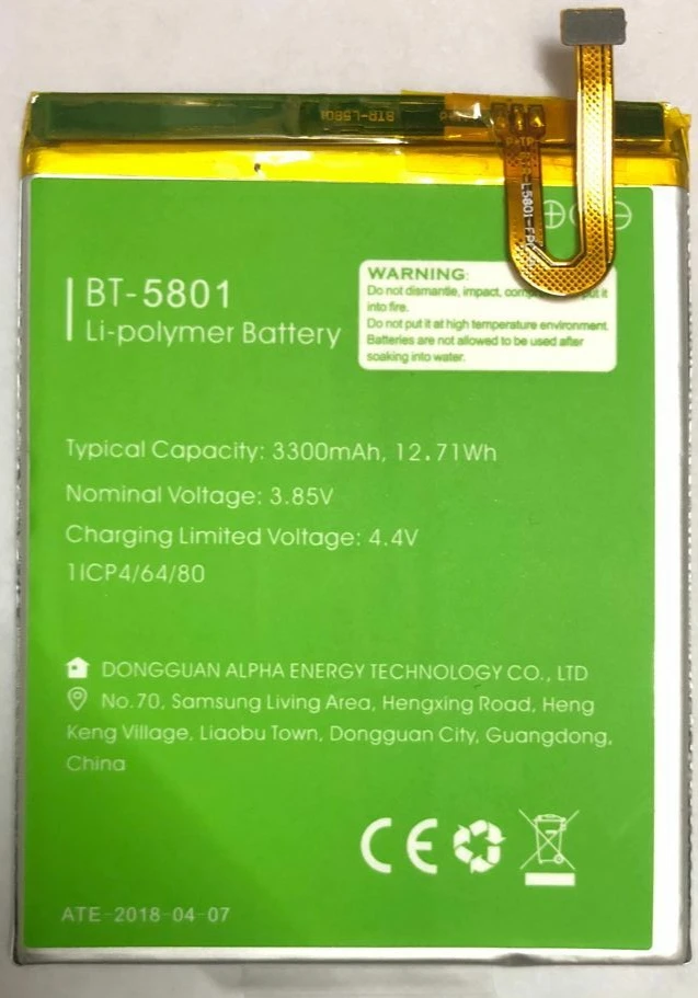 100% оригинальная запасная батарея LEAGOO S9 BT 5801 3300 мАч для смартфона + номер
