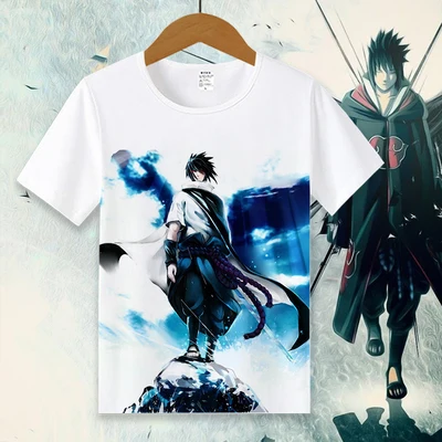 05 Новая футболка с Наруто Аниме Футболка женская футболка Janpan Uchiha Sasuke Косплей топы Мужские футболки с коротким рукавом - Цвет: 05