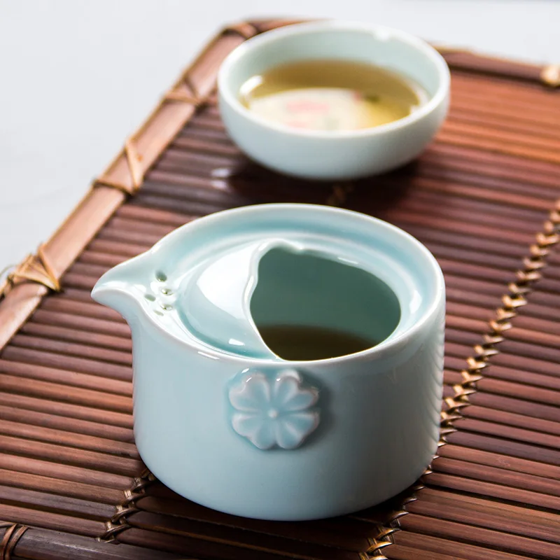 Дорожный чайник Celadon чайная чашка керамический для рыбы портативный дорожный