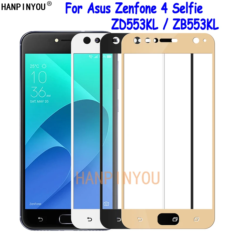 

For Asus Zenfone 4 Selfie ZD553KL ZB553K Full Cover Tempered Glass Screen Protector Ultra Thin Explosion-proof Protective Film