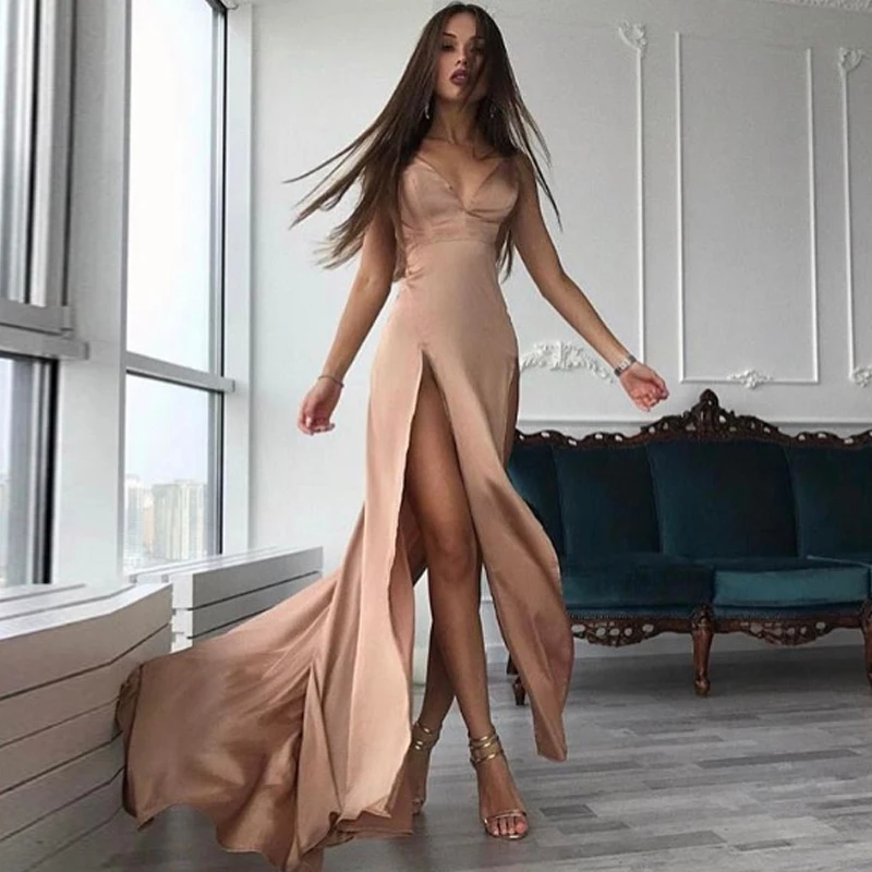 2018 новое летнее платье женское сексуальное спагетти ремень без рукавов Vestidos
