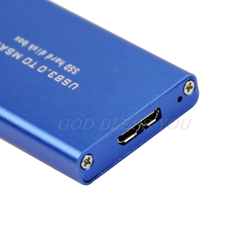 Мини USB 3,0 к mSATA SSD адаптер карта Внешний защитный корпус обложка Коробка AU
