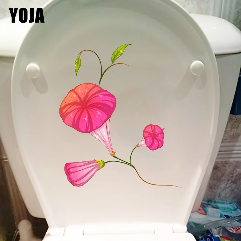 YOJA 18 1*21 4 см Мультяшные красные нарциссы WC сиденье для унитаза наклейки домашнего