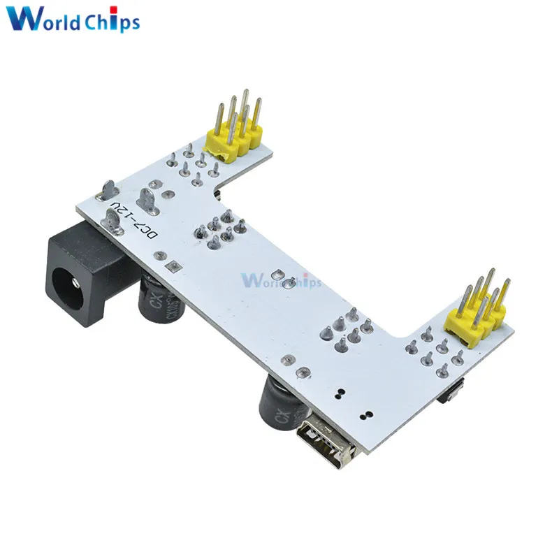 Мини usb интерфейс MB102 макетная плата модуль питания для Arduino белый постоянный ток 7