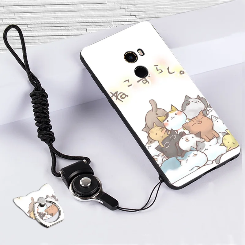 Hot Mermaid case Xiaomi mi Mix 2 Case Cartoon Cover for phone cases with finger ring 100% BiNFUL |