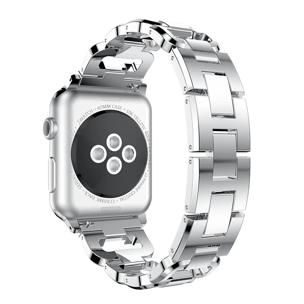 Женский металлический браслет для Apple Watch ремешок 44 мм 40 мм 38 мм 42 мм для iWatch серии 4 3 2 1 браслет стразы ремни ремень