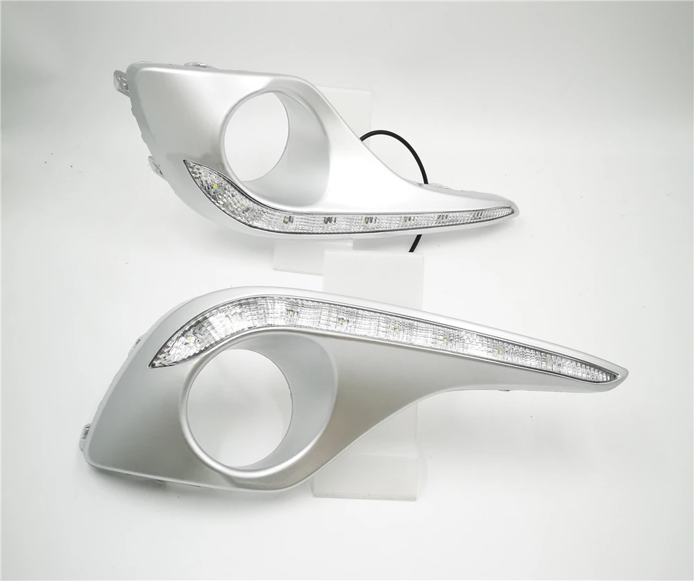 CSGJMY 1 комплект DRL для Toyota Highlander 2012 2013 2014 дневные ходовые огни противотуманная фара