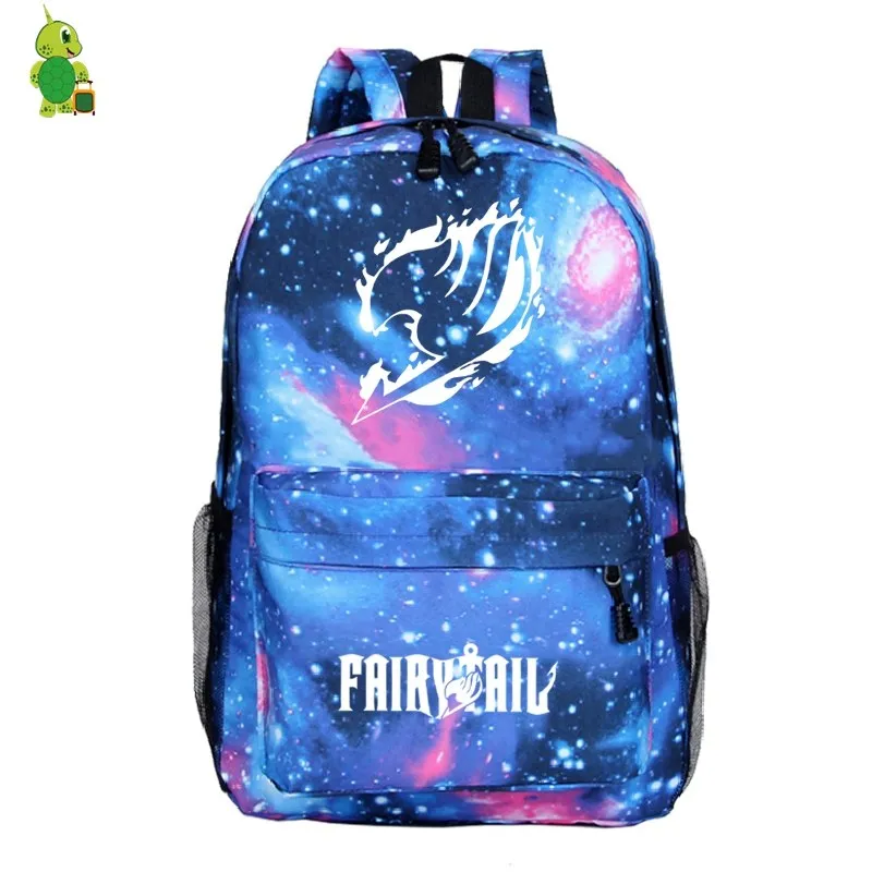 1 Mochila рюкзак "Хвост Феи" Аниме повседневные дорожные сумки через плечо школьные сумки для подростков женщин мужчин рюкзак для ноутбука детские сумки для книг - Цвет: 1