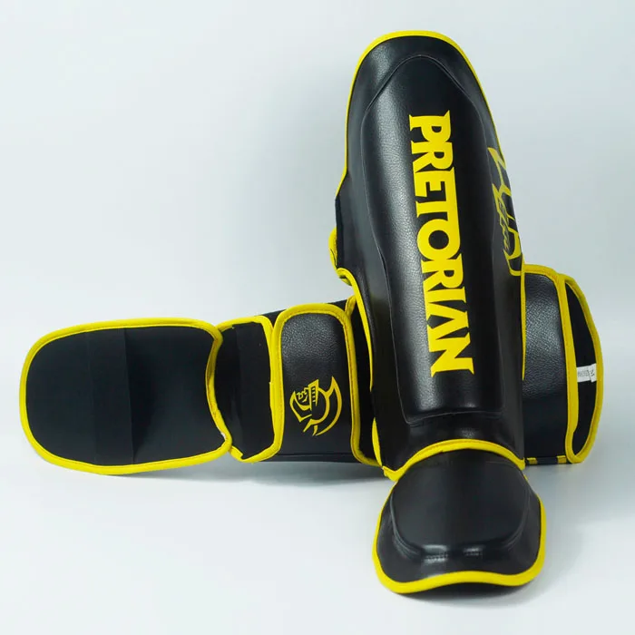 Из искусственной кожи для взрослых детей Muay thai kick боксёрские ММА grappling щитки накладки для каратэ защита ноги хвостовик Защита ног