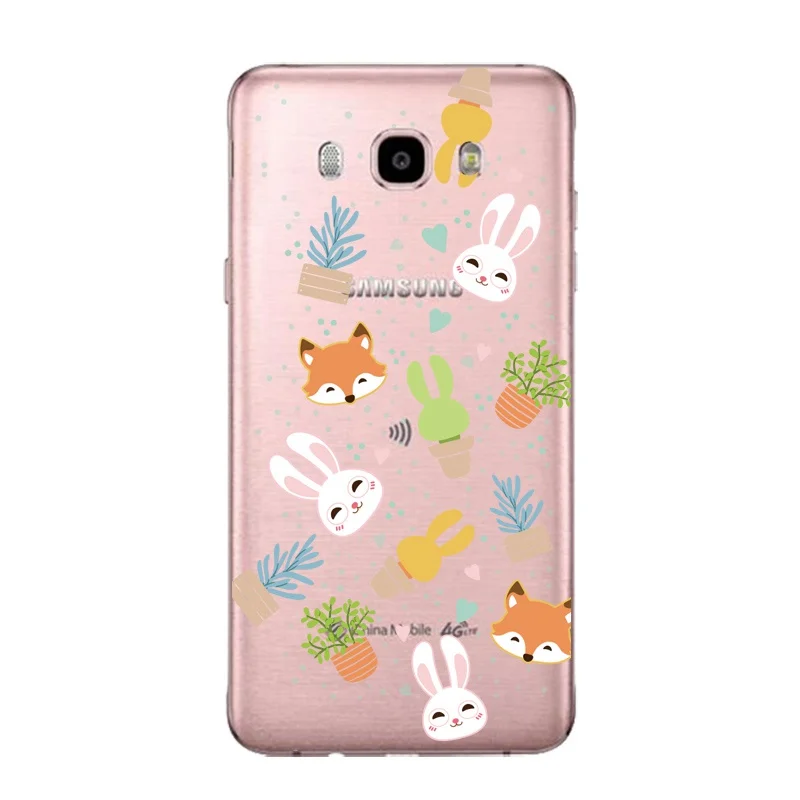 Мягкий прозрачный чехол для телефона из ТПУ с изображением кактуса Samsung J3 J5 J7 S6 S7 S8