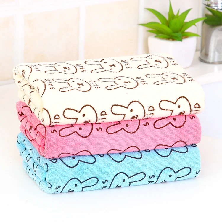 50*25cm Rabbit Microfiber Baby Kids Beach Bath Towel For Bathing Swimming Absorbent Drying | Дом и сад