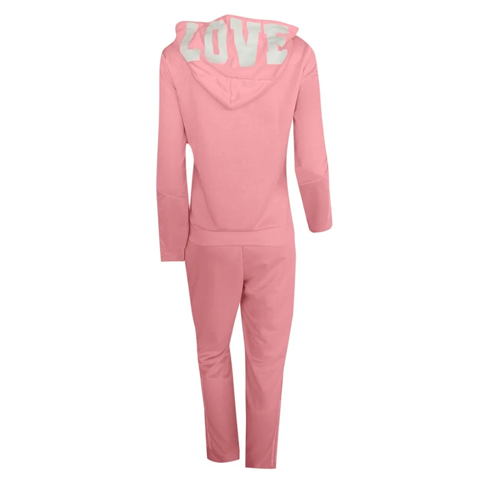

Women Two Piece Set Tracksuits Top and Pants Patchwork Hoodies Sweatshirts Coat Sport wear Zipper Long Sleeve Sporting Suit