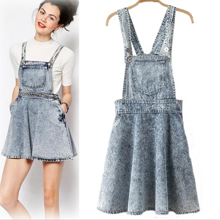 2015 Summer Plus Size Denim Sundress 
