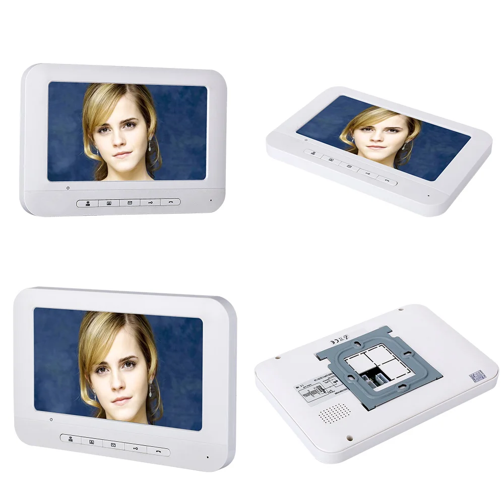 Yobang Security RFID Password 7" Wired Video Intercom Doorbell With Outdoor Camera 1000TVL Visual Remote Unlock | Безопасность и