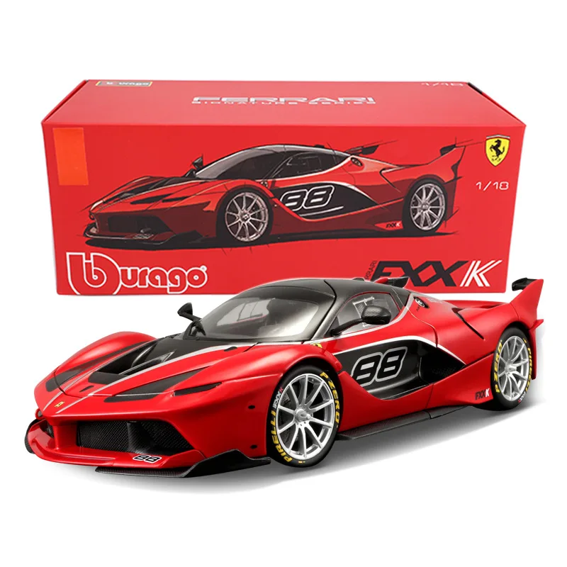 1:18 Масштаб лучшая версия Ferraried Fxxk металлическая модель спортивного автомобиля из