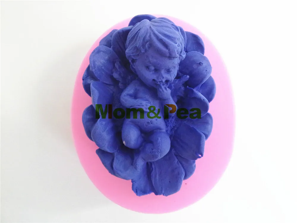 

Mom & Pea 0465, бесплатная доставка, детская форма в форме цветка из силикона, украшение для торта, помадка для торта, 3D форма для мыла