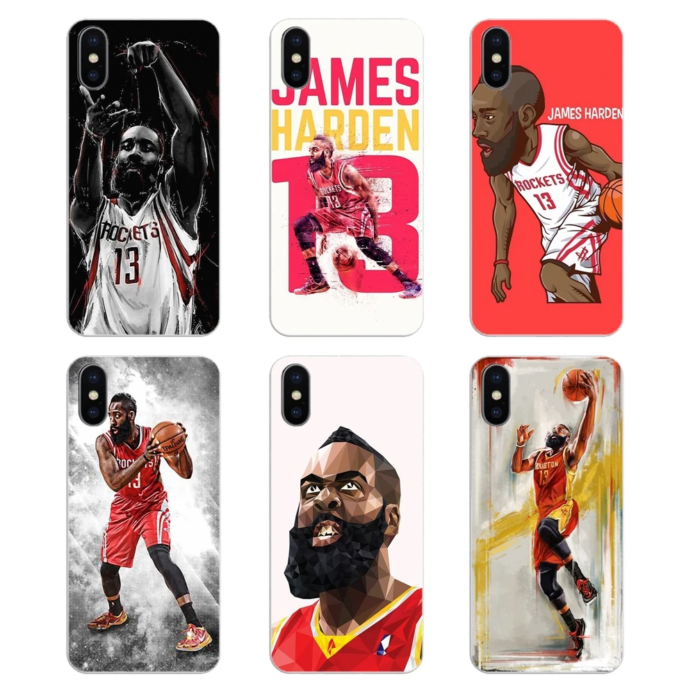 Для Apple iPhone 4 4S 5 5S 5C SE 6 S 7 8 X XR XS Plus MAX Джеймс Харден Хьюстон звезда Баскетбол плеер