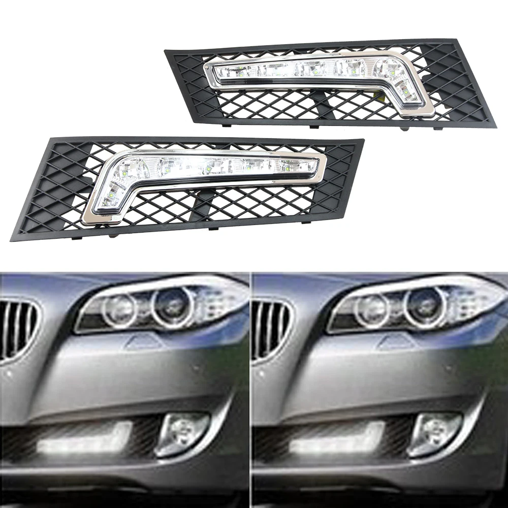Специальные дневные ходовые огни для BMW F10 Sedan F11 Touring Daylight Car LED DRL противотуманная