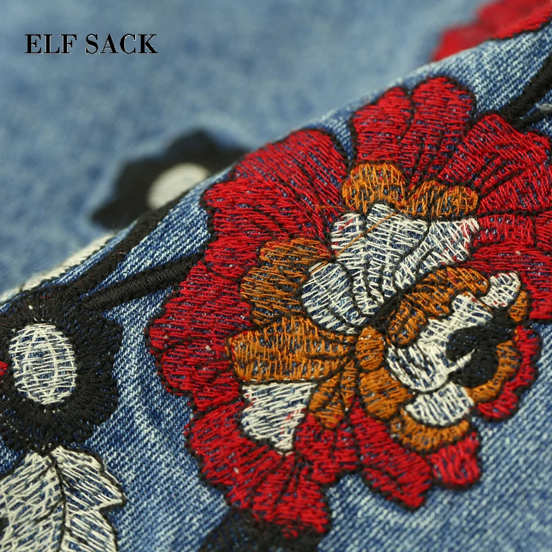Женские хлопковые куртки ELFSACK однобортные с цветочным принтом 2019|Женские куртки|