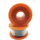 Оловянная паяльная проволока 0,5 мм 100 г 6337, катушка с флюсом и канифольным сердечником