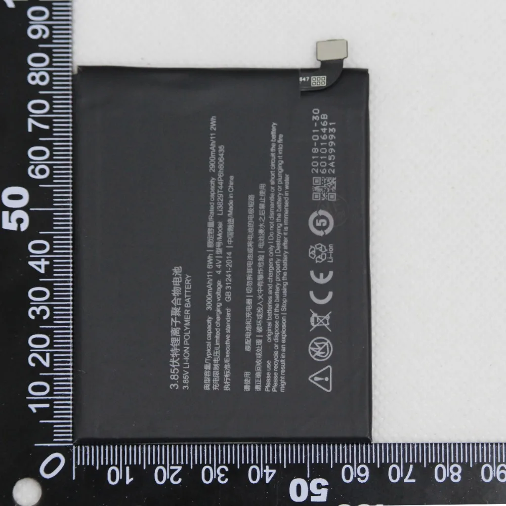 

Аккумулятор Li3829T44P6h806435 для ZTE Nubia Z11 NX531, 3000 мАч, аккумулятор для телефона с подарком, 2 шт./лот