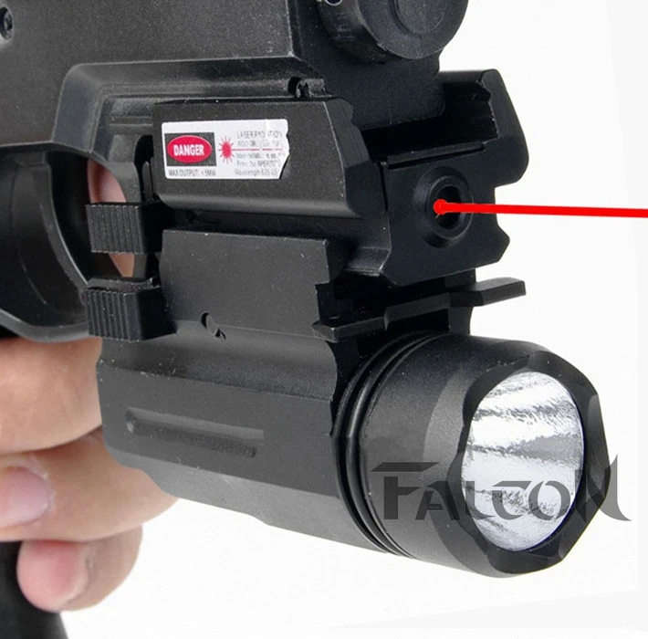2017 новые тактические пистолет Red Dot лазерный прицел + светодиодный фонарик комбо