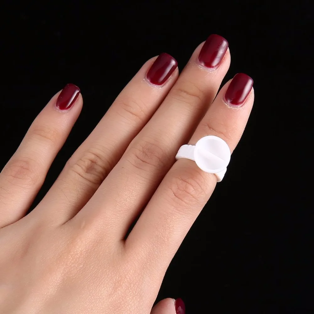 100 шт./лот оптовая продажа пластиковые белые чернила для татуировки кольцо бровей