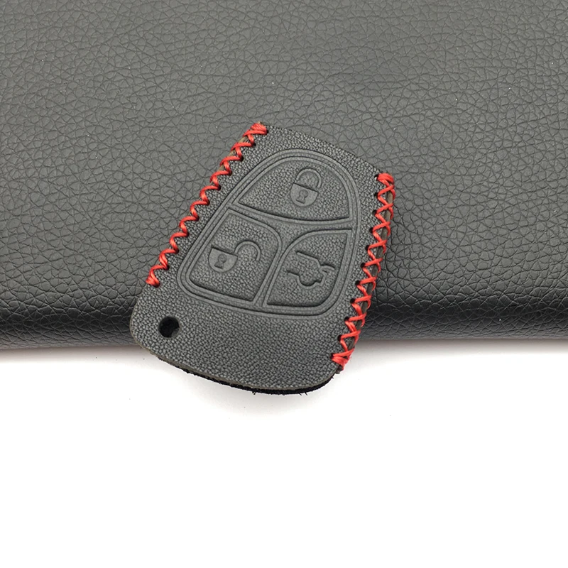 Кожаный чехол для ключа Mercedes Benz C и S ML CLK SLK CLS защитный с 3 кнопками аксессуары