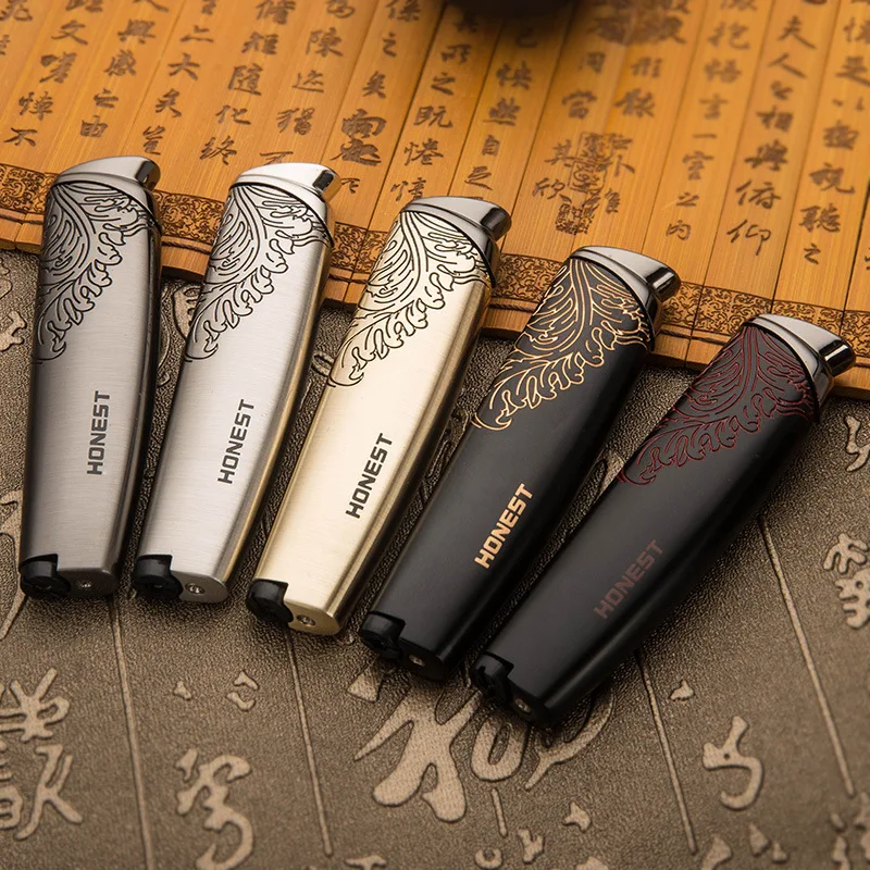 Lighter High-end Creative Personality Straight Into The Windproof Cigar Outdoor Inflatable Gadgets for Men Gift | Дом и сад