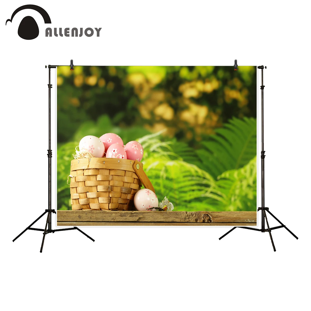 Allenjoy Профессиональный фон для фотосъемки счастливая Пасха декоративные яйца