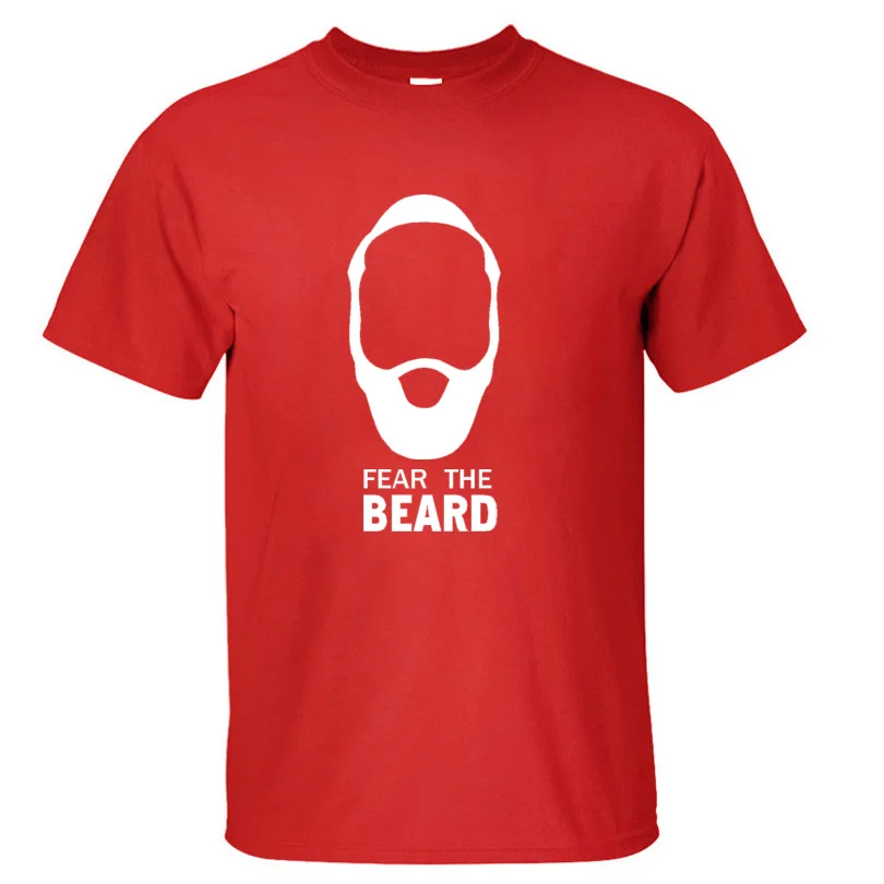 Basketballer Star James Harden Fear the Beard хлопковые футболки с круглым вырезом мужские топы