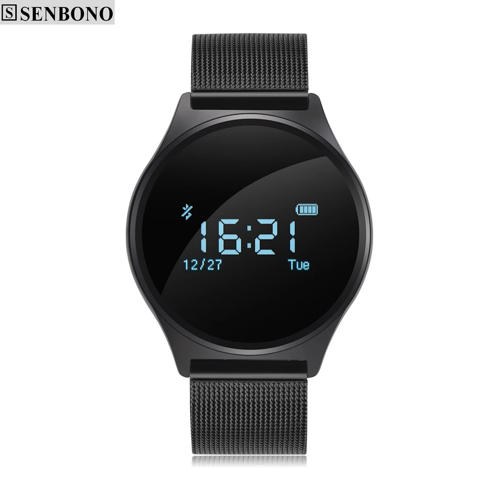 SENBONO M7 Bluetooth Smart группа поддержки Сенсорный экран браслет крови Давление монитор