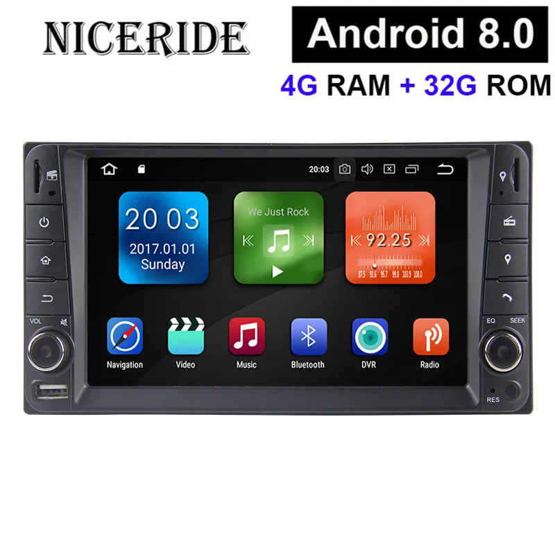 2 Din Android 8 0 7 1 автомобильный Dvd плеер Радио Стерео Gps навигация для Toyota Hilux Corolla Aversis