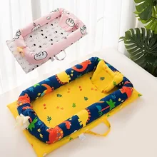 Портативная детская кроватка для новорожденных матрас подушка
