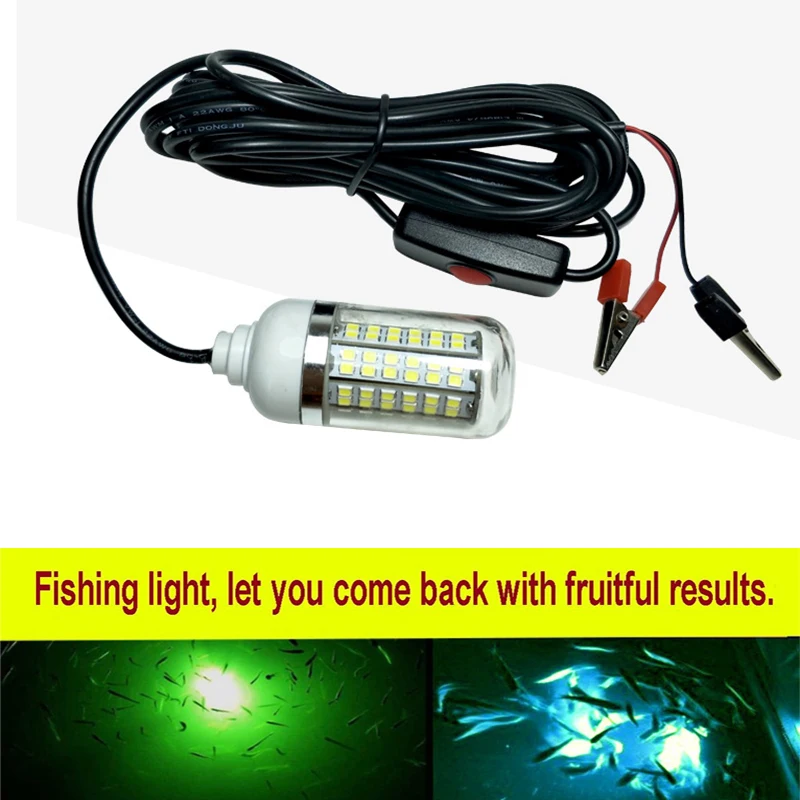 Водонепроницаемый светодиодный фонарь для рыбалки подводсветильник светильник