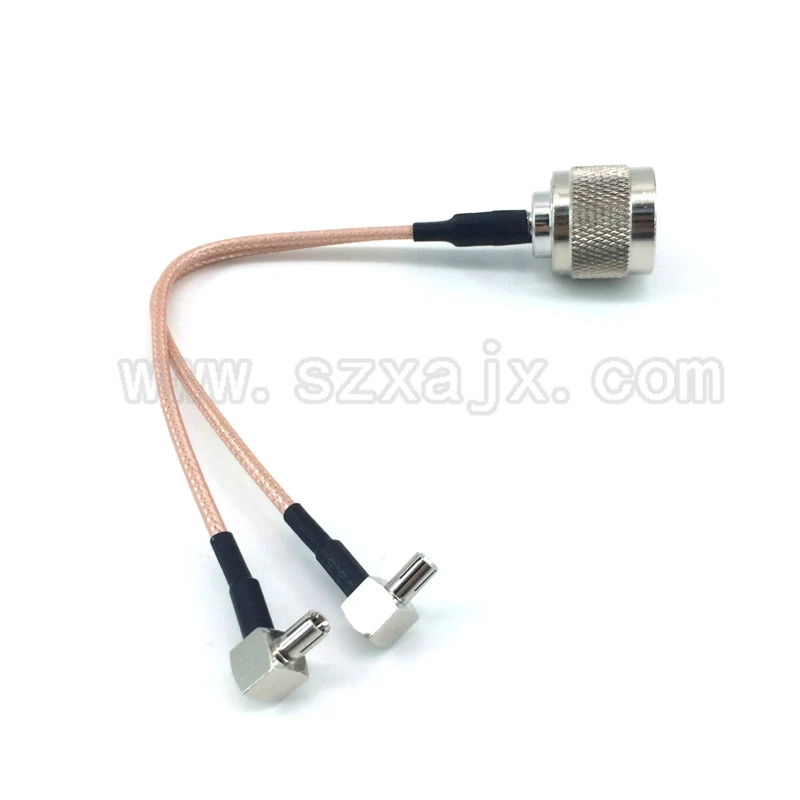 

N male to 2 X TS9/CRC9 Male Connector antenna cable Splitter Combiner Y type Cable Pigtail RG316 15CM for HUAWEI 3G/4G modem
