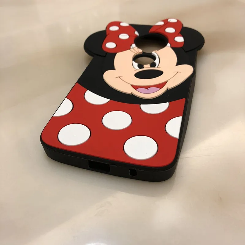 Мягкий силиконовый чехол для телефона с 3D рисунком Минни Moto G5 G5Plus + G5s Motorola G6 G6Plus play
