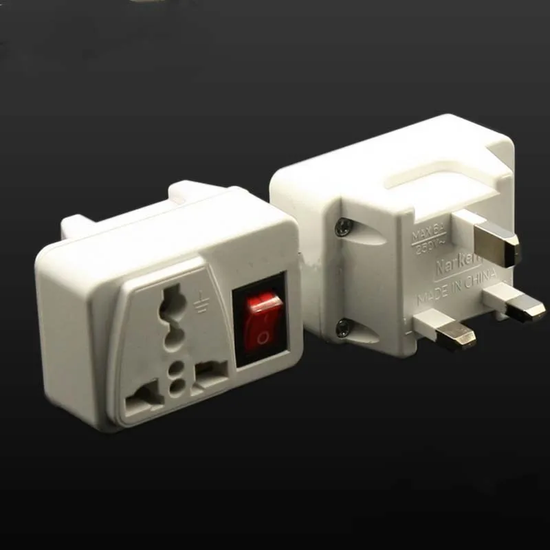 Универсальная электрическая вилка с переключателем ВКЛ./ВЫКЛ. 2 шт. дорожное
